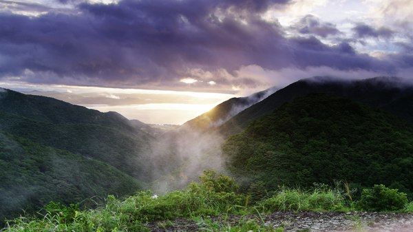 至高の夕景（御霊櫃峠）の作例写真